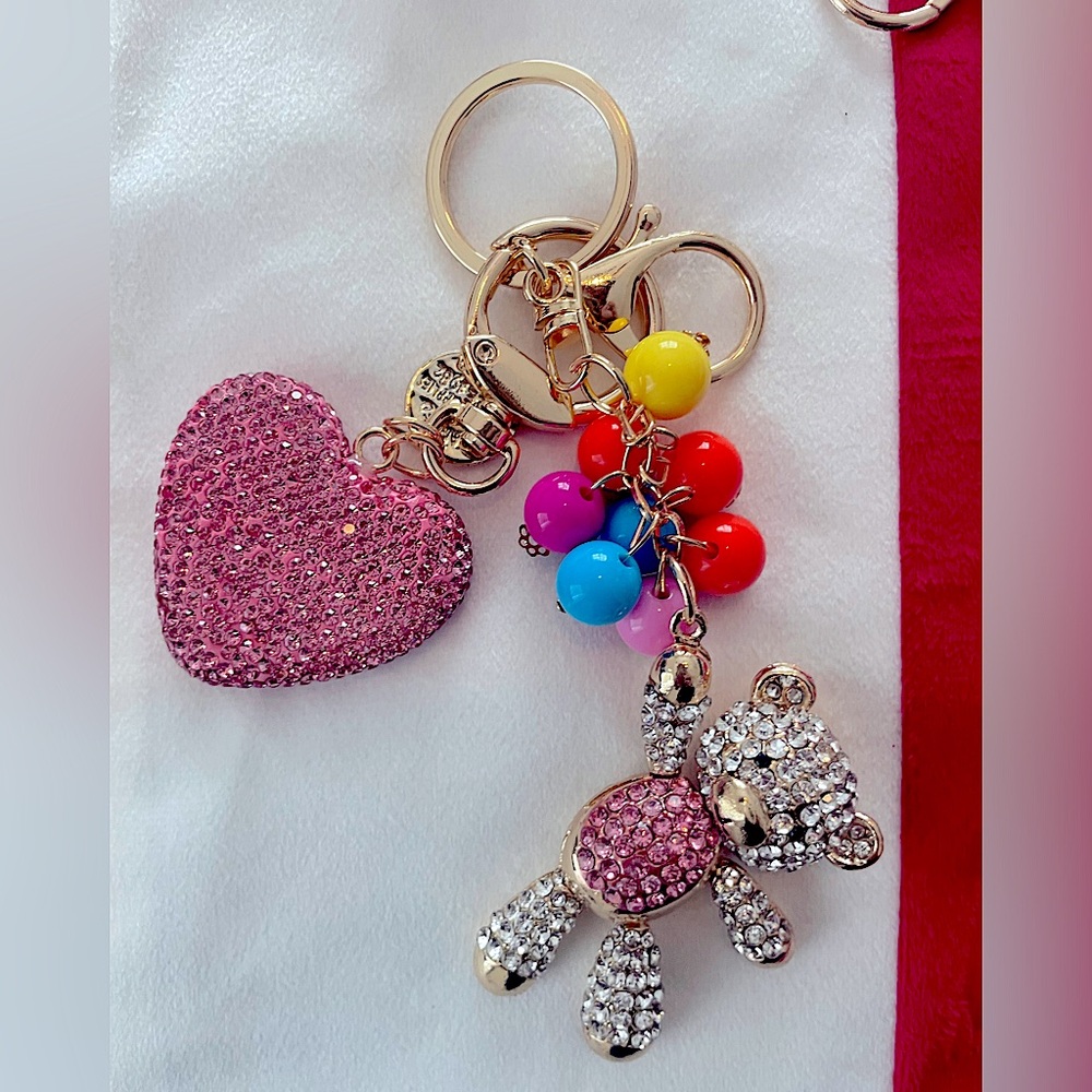Super sparkly purse 👛 charm, diaper bag charm or keychain 🎀. Custom design!